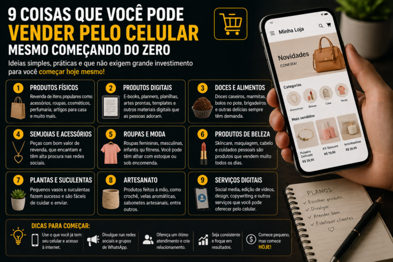 9 coisas que você pode vender pelo celular mesmo começando do zero