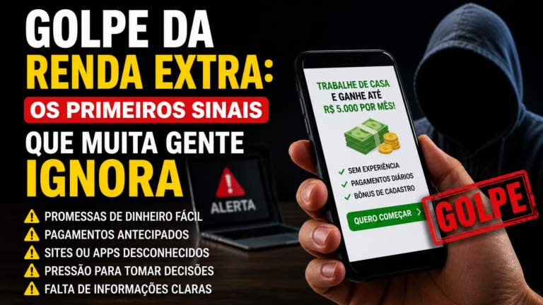 Golpe da renda extra: os primeiros sinais que muita gente ignora
