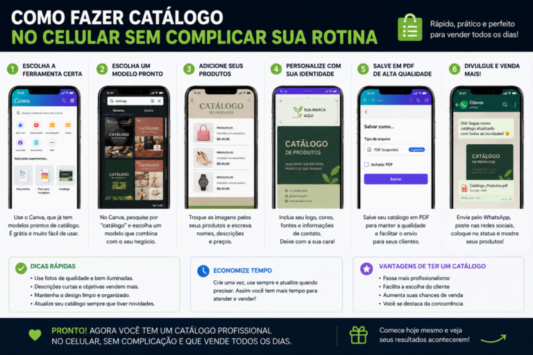Como fazer catálogo no celular sem complicar sua rotina