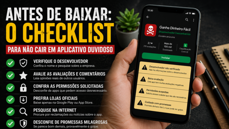 Antes de baixar: o checklist para não cair em aplicativo duvidoso