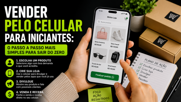 Vender pelo celular para iniciantes: o passo a passo mais simples para sair do zero