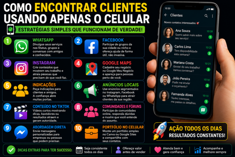 Como encontrar clientes usando apenas o celular