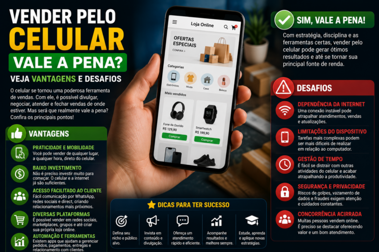 Vender pelo celular vale a pena? Veja vantagens e desafios