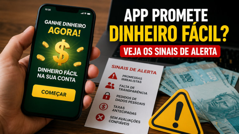 App promete dinheiro fácil? Veja os sinais de alerta