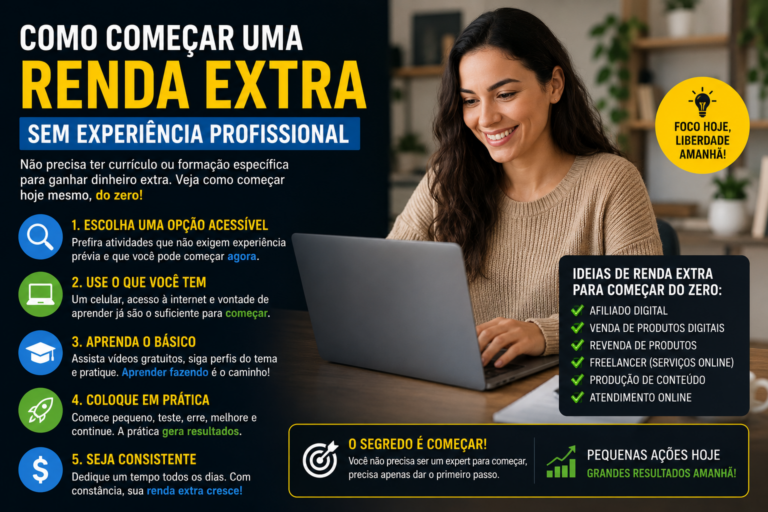 Como começar uma renda extra sem experiência profissional