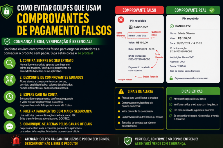 Como evitar golpes que usam comprovantes de pagamento falsos