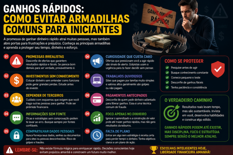 Ganhos rápidos: como evitar armadilhas comuns para iniciantes