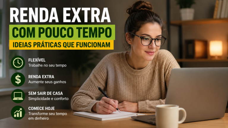 Formas de renda extra para quem possui pouco tempo disponível
