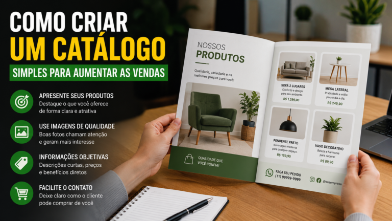 Como criar um catálogo simples para aumentar as vendas