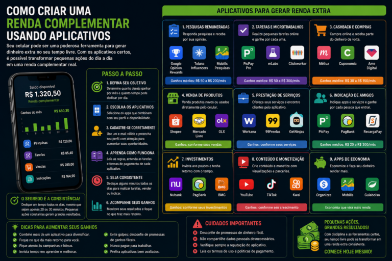 Como criar uma renda complementar usando aplicativos