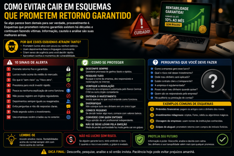 Como evitar cair em esquemas que prometem retorno garantido