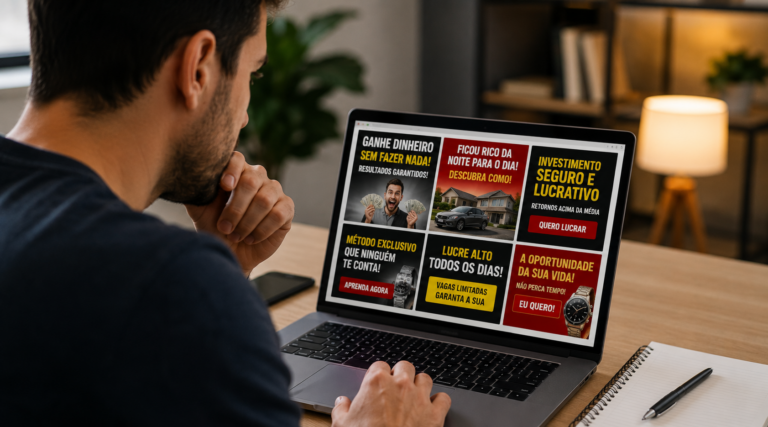 Como identificar golpes que usam marketing agressivo