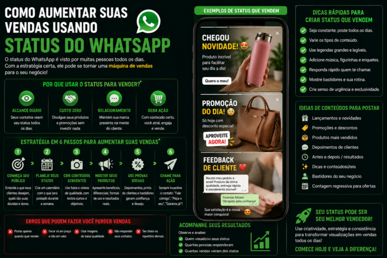 Como aumentar suas vendas usando status do WhatsApp