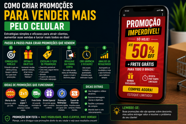 Como criar promoções para vender mais pelo celular