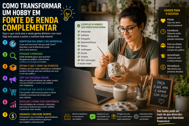 Como transformar um hobby em fonte de renda complementar