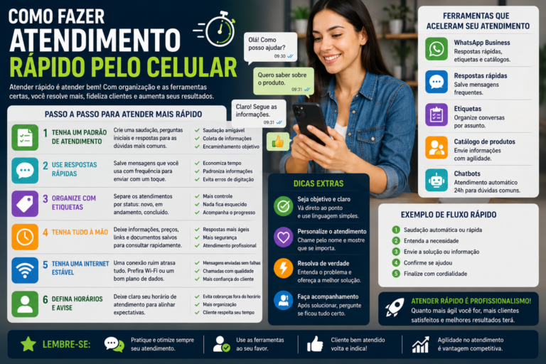 Como fazer atendimento rápido pelo celular