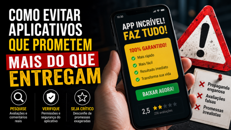 Como evitar aplicativos que prometem mais do que entregam
