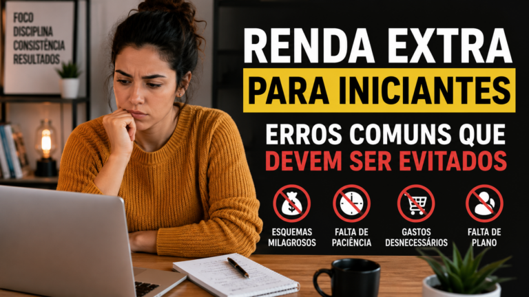 Renda extra para iniciantes: erros comuns que devem ser evitados
