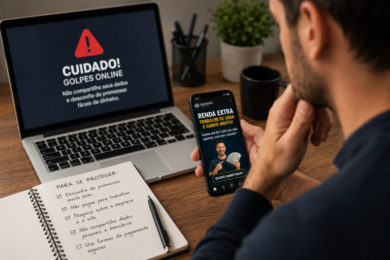 Como evitar golpes relacionados a renda extra online