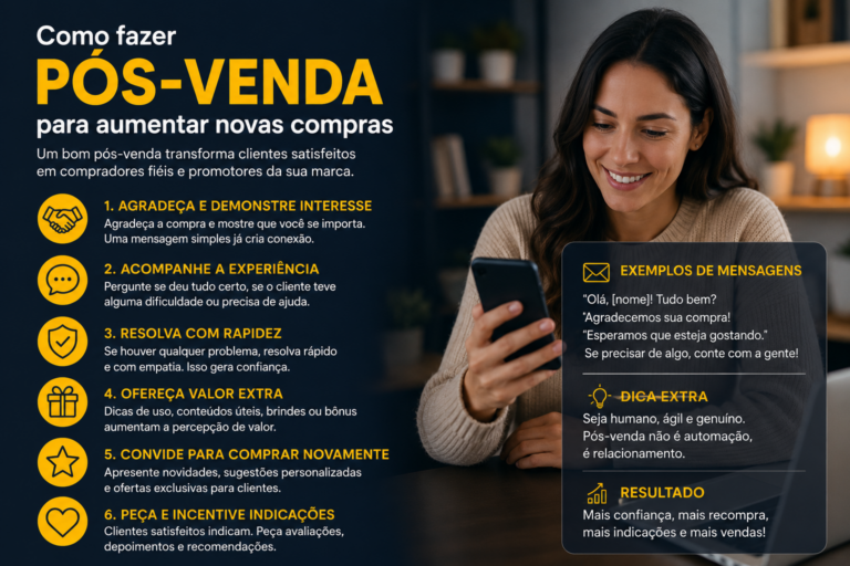 Como fazer pós-venda para aumentar novas compras