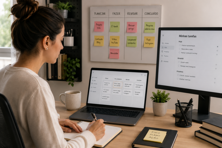 Como organizar tarefas digitais para melhorar a produtividade