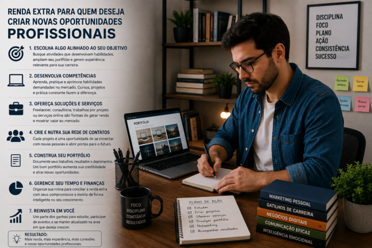 Renda extra para quem deseja criar novas oportunidades profissionais