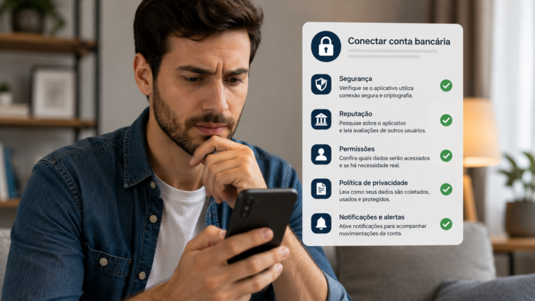 O que observar antes de conectar sua conta bancária a um aplicativo