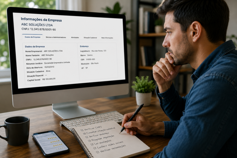 Como verificar informações de uma empresa na internet